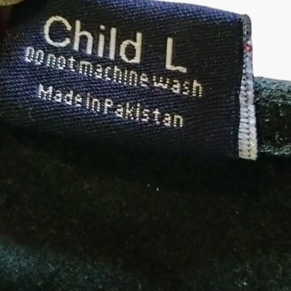 Shires Black Suede Child Large Riding Half Chaps Equestrian Gear Zipper Closure - Picture 7 of 7